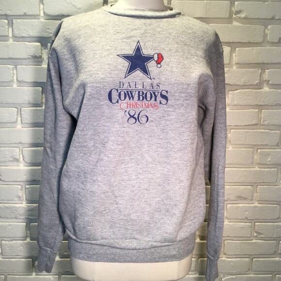 Vtg Dallas Cowboys 1986 Christmas sweatshirt best for S/M - Picture 1 of 7
